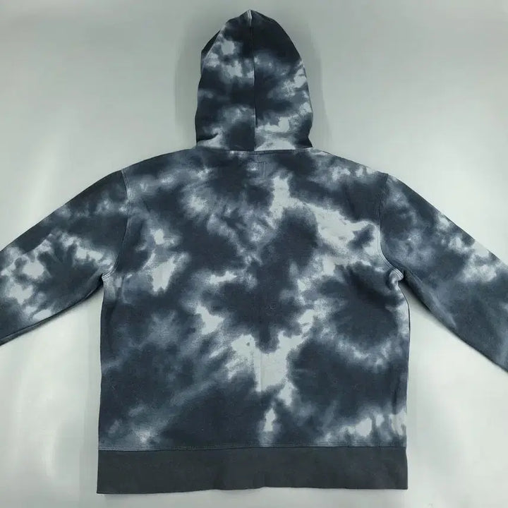 [BUNJANG] Champion Tie-dye Logo Hoodie / 챔피온 블랙 화이트 그레이 배색 타이다이 톤톤 로고 기모 코튼블렌드 후드