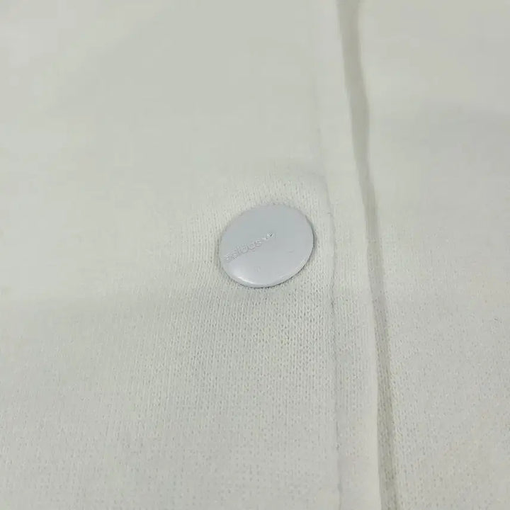 [SOLD OUT] 아디다스 화이트 블랙 배색 트레포일 로고 삼선 코튼블렌드 이너메쉬 블루종