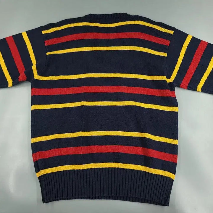 [SOLD OUT] 폴로랄프로렌 일경 90s 네이비 레드 옐로우 배색 스트라이프패턴 레드포니