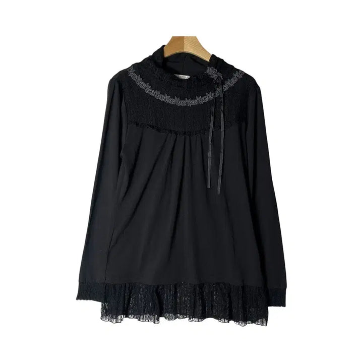 [BUNJANG] Axes Femme Lace-Up Long Sleeve Top / [AXES FEMME] 엑시즈팜 레이스업 롱슬리브