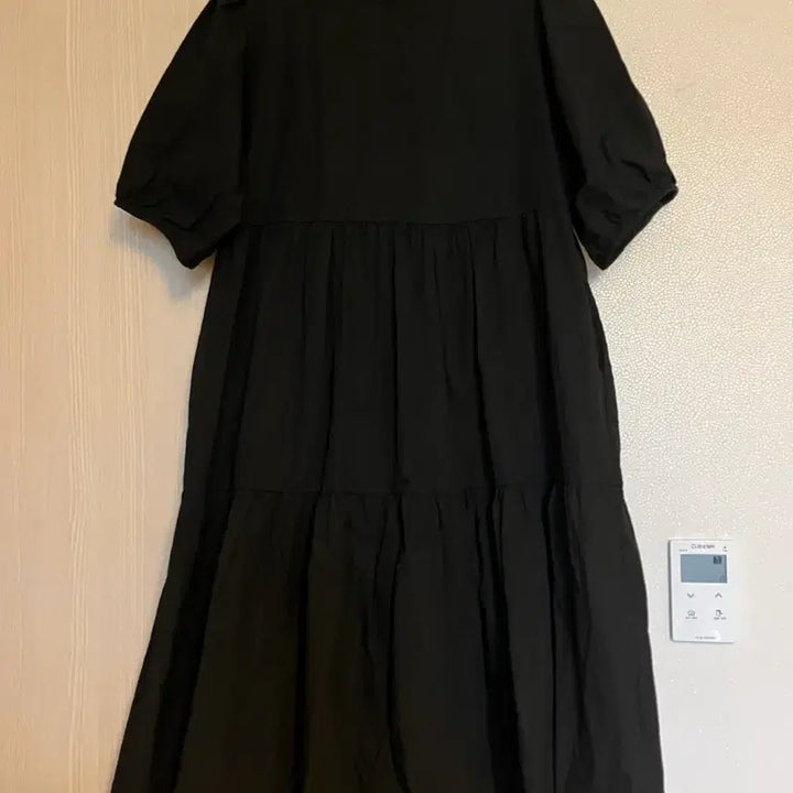 [SOLD OUT] F) 사랑스러운 블랙 퍼프소매 캉캉 롱 원피스