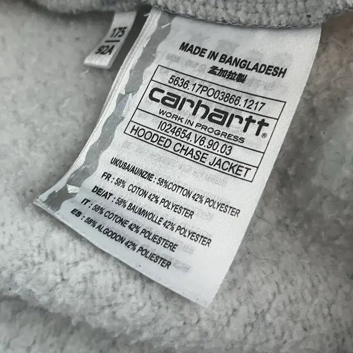 [BUNJANG] Carhartt Gray Hoodie Zip-up (M) / 칼하트 그레이 후드집업 (M)