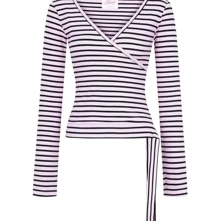 [SOLD OUT] 페일제이드 Striped Lap Ribbon T