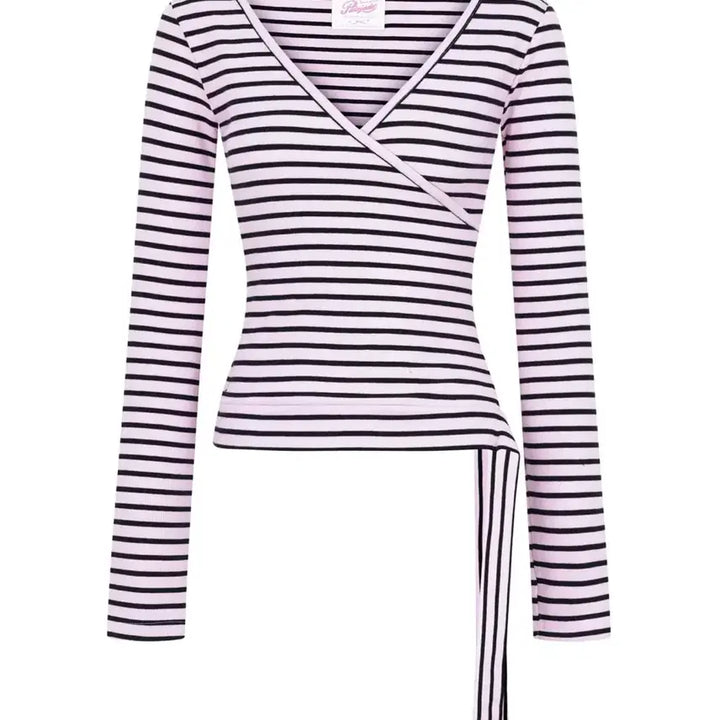 [SOLD OUT] 페일제이드 Striped Lap Ribbon T