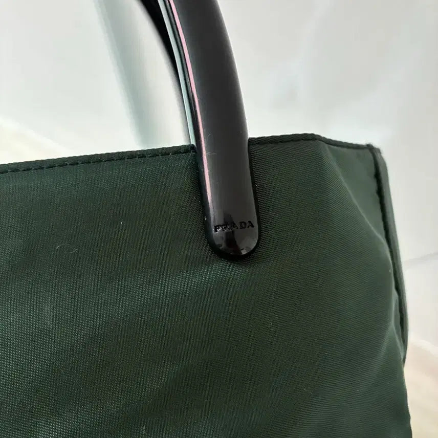 [SOLD OUT] Prada 프라다 다크그린 나일론 테수토 미니 토트백 게런티 카드 포함