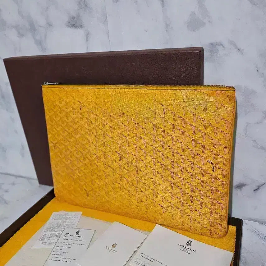 [SOLD OUT] 고야드 세나 클러치 GM 옐로우