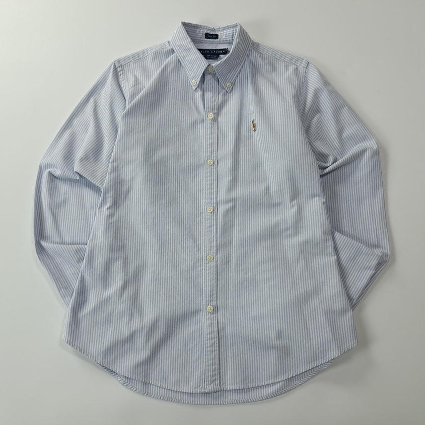 [SOLD OUT] CK272 XL 폴로 슬림핏 클래식블루 스트라이프 셔츠 남방
