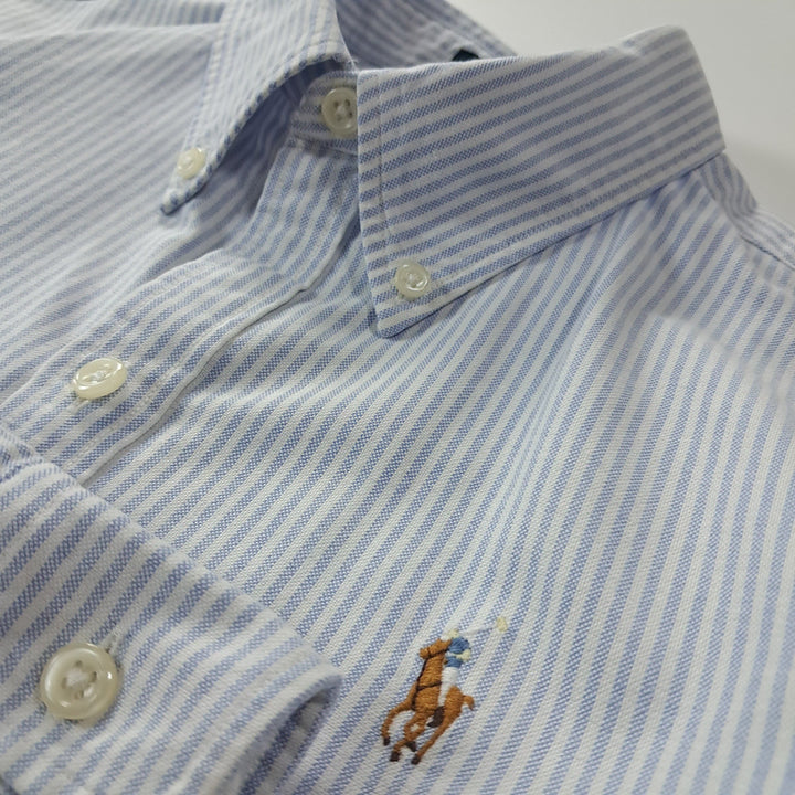 [SOLD OUT] CK272 XL 폴로 슬림핏 클래식블루 스트라이프 셔츠 남방