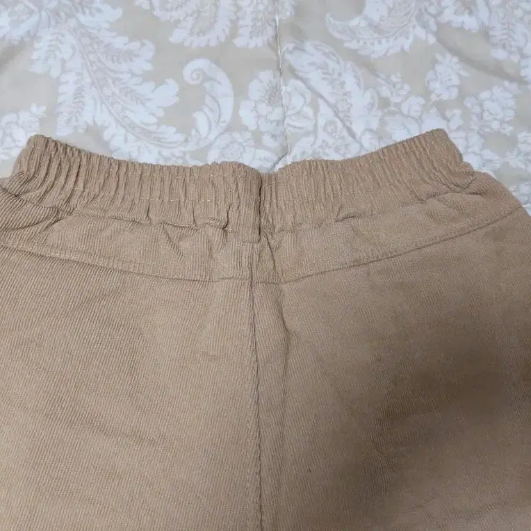 [BUNJANG] Beige Corduroy Bending Pants / 베이지 코듀로이 밴딩 바지 (66~날씬77)