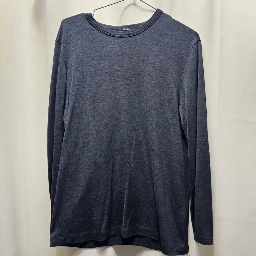 [BUNJANG] Theory Charcoal Gray Long Sleeve T-Shirt / [Theory] 띠어리 남성용 롱슬리브 티셔츠띠어리(Theory)