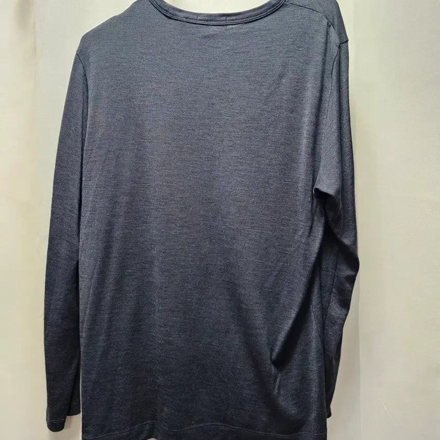[BUNJANG] Theory Charcoal Gray Long Sleeve T-Shirt / [Theory] 띠어리 남성용 롱슬리브 티셔츠띠어리(Theory)