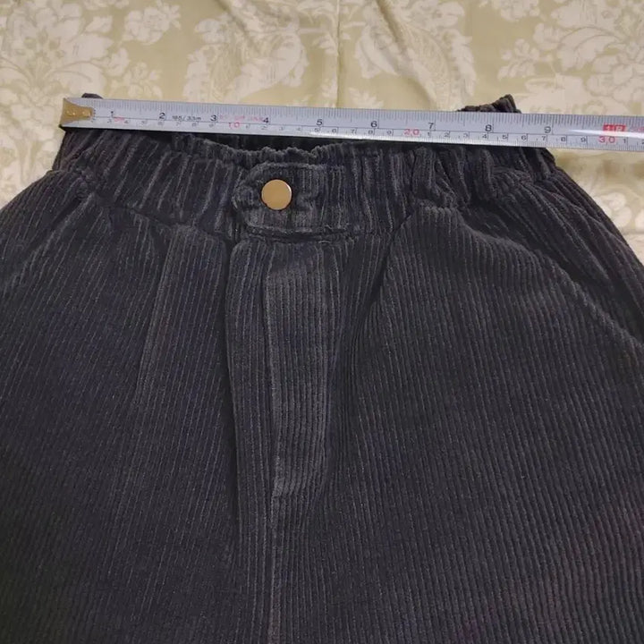 [BUNJANG] Black Corduroy Banding Pants (Size 66-77) / 검정 코듀로이 밴딩 바지 (66~날씬77)