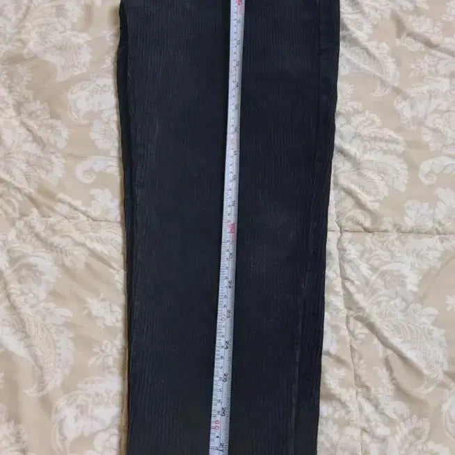 [BUNJANG] Black Corduroy Banding Pants (Size 66-77) / 검정 코듀로이 밴딩 바지 (66~날씬77)