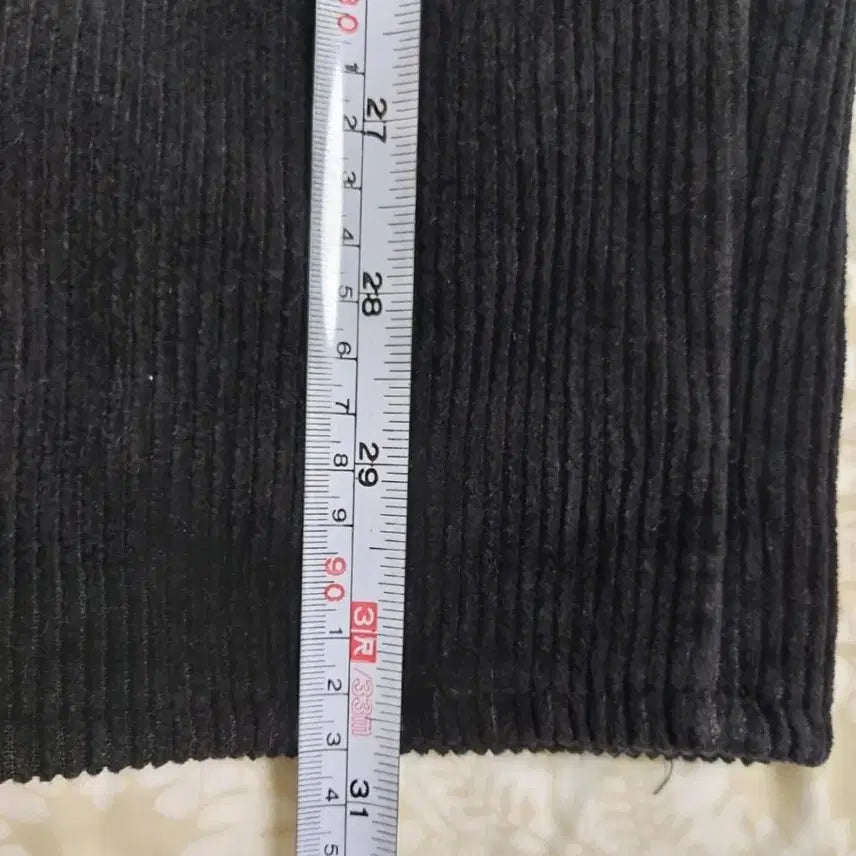 [BUNJANG] Black Corduroy Banding Pants (Size 66-77) / 검정 코듀로이 밴딩 바지 (66~날씬77)