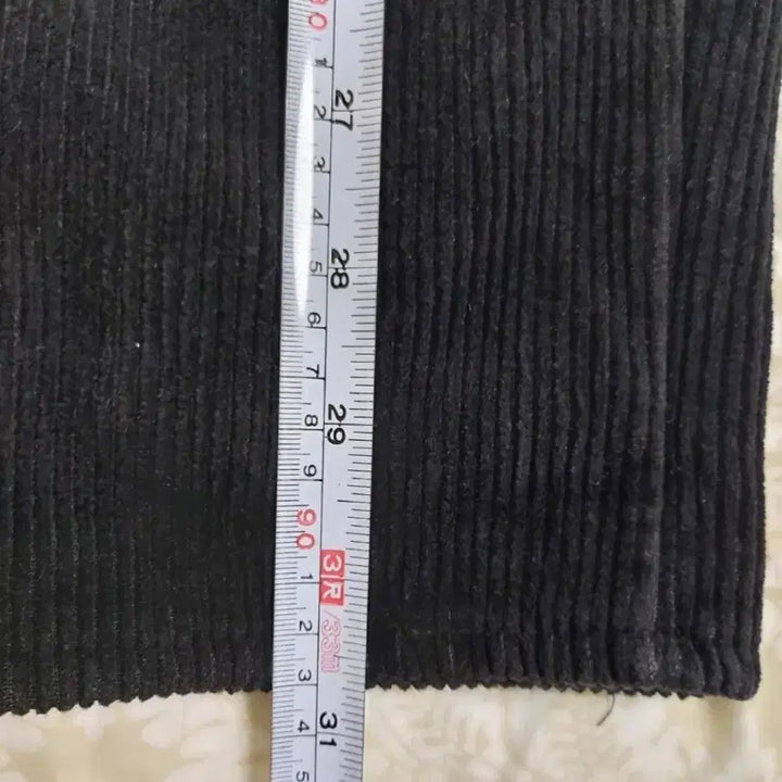 [BUNJANG] Black Corduroy Banding Pants (Size 66-77) / 검정 코듀로이 밴딩 바지 (66~날씬77)