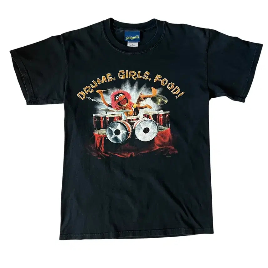[BUNJANG] The Muppets Animal Drum Graphic T-shirt / 빈티지 00s The Muppets 애니멀 드럼 그래픽 티셔츠