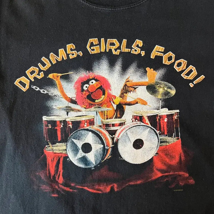[BUNJANG] The Muppets Animal Drum Graphic T-shirt / 빈티지 00s The Muppets 애니멀 드럼 그래픽 티셔츠