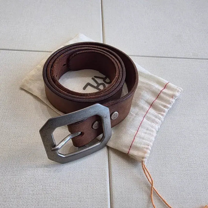 [SOLD OUT] RRL 솔리드 브라스 벌링턴 벨트