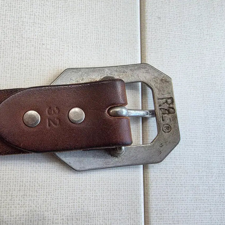 [SOLD OUT] RRL 솔리드 브라스 벌링턴 벨트
