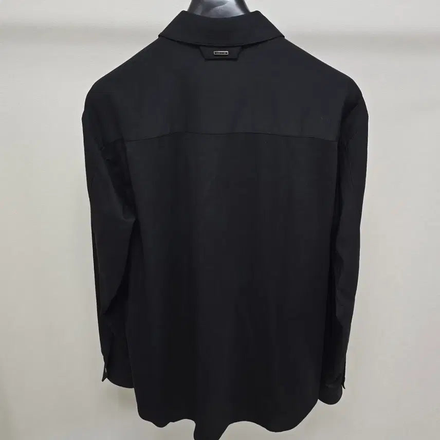 [BUNJANG] Solid Homme Back Logo Zip-up Shirt (Size 48) / 솔리드옴므 백로고 집업 셔츠 48사이즈 100 판매