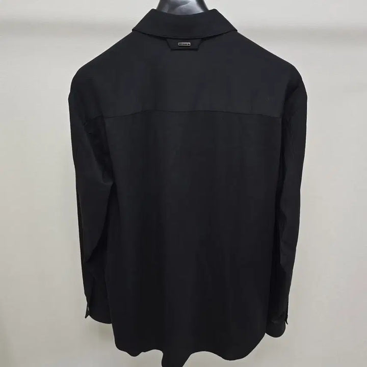 [BUNJANG] Solid Homme Back Logo Zip-up Shirt (Size 48) / 솔리드옴므 백로고 집업 셔츠 48사이즈 100 판매