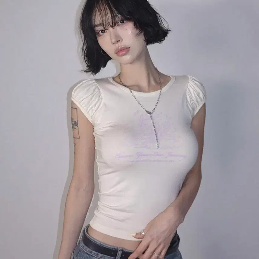 [BUNJANG] PaleJade Angel Puff Tee / 원가 33,000) 페일제이드 엔젤 퍼프 티