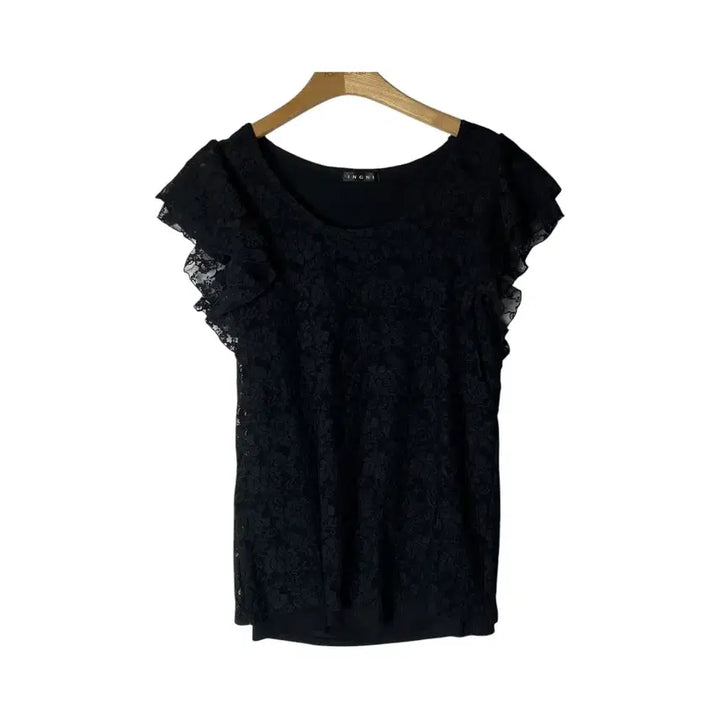 [BUNJANG] INGNI Lace-up Short Sleeve Top / [INGNI] 잉그니 레이스업 반소매 탑