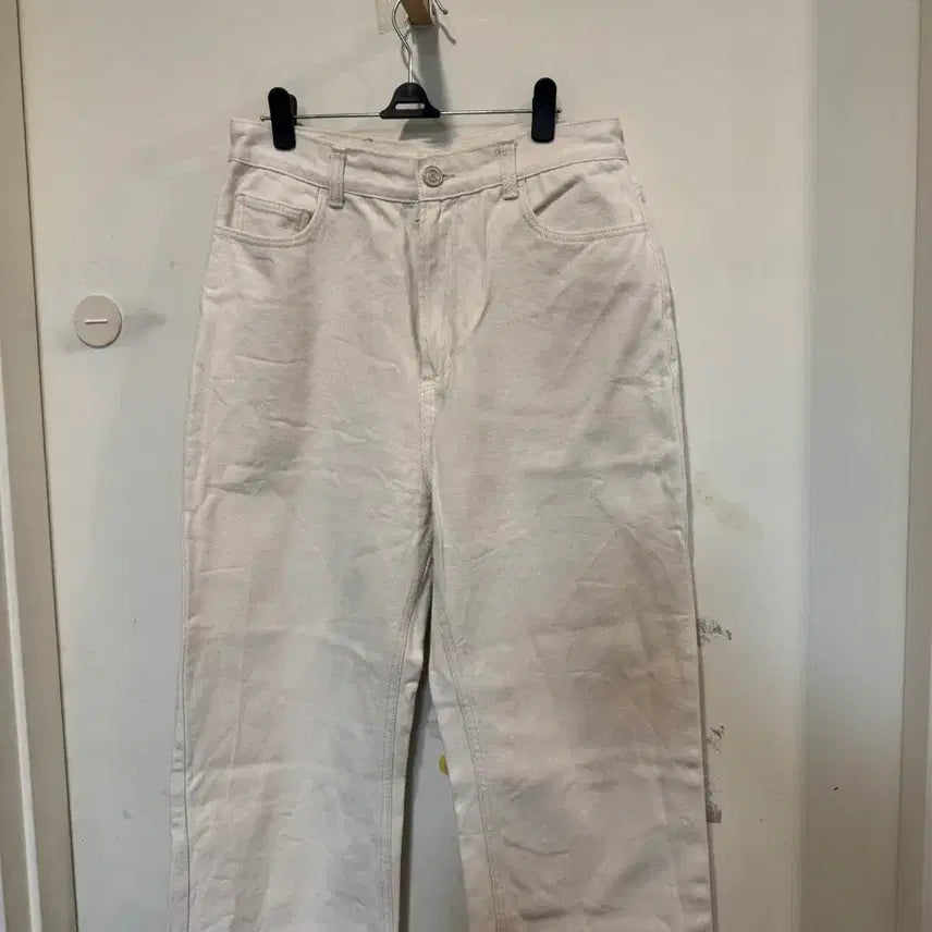 [BUNJANG] RECTO Cream Denim Pants / RECTO 렉토 크림 데님 팬츠