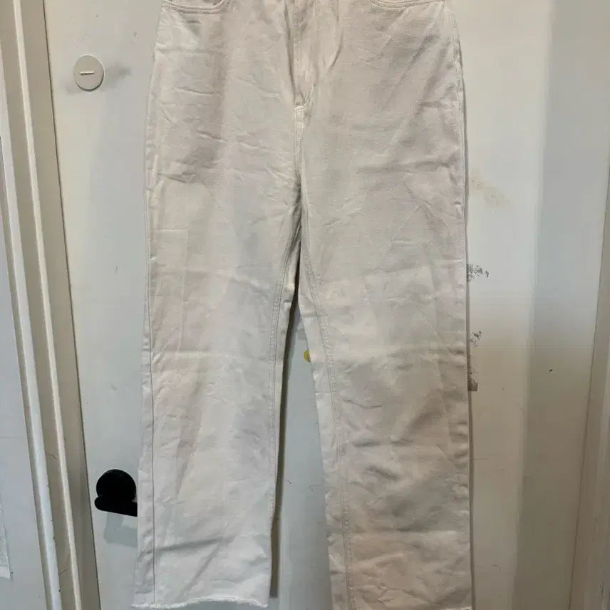 [BUNJANG] RECTO Cream Denim Pants / RECTO 렉토 크림 데님 팬츠