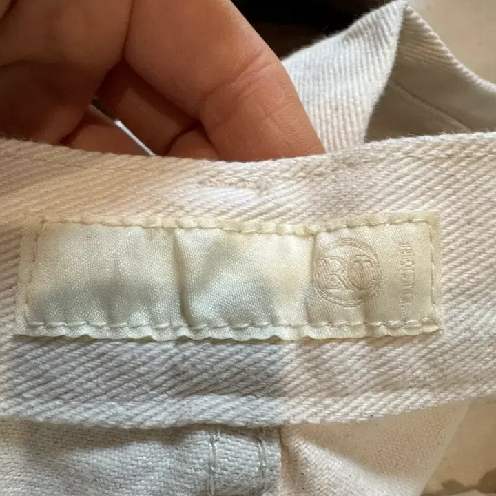 [BUNJANG] RECTO Cream Denim Pants / RECTO 렉토 크림 데님 팬츠