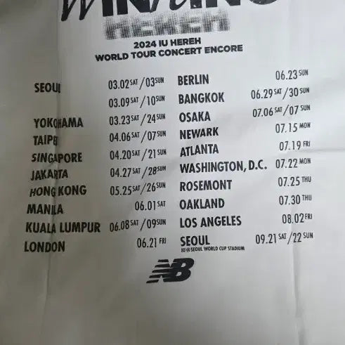 [BUNJANG] New Balance White Short Sleeve T-shirt (Size 85) / 뉴발란스 반팔 티셔츠 화이트 85 사이즈