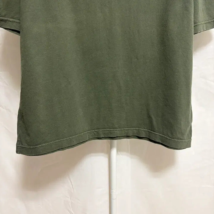 [BUNJANG] Alpha Industries ARMY American Flag Print T-Shirt / 알파인더스트리 ARMY 성조기 프린트 반팔 티셔츠 / 올리브, L