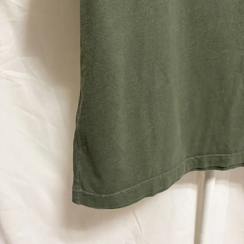 [BUNJANG] Alpha Industries ARMY American Flag Print T-Shirt / 알파인더스트리 ARMY 성조기 프린트 반팔 티셔츠 / 올리브, L