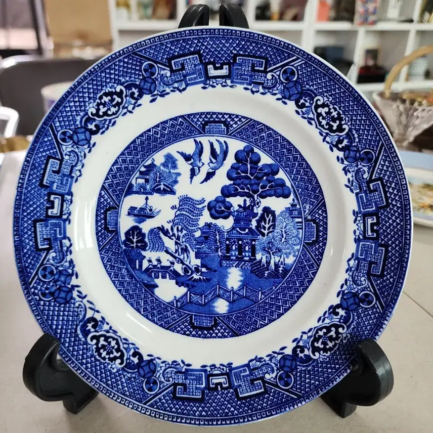 [BUNJANG] Old English Celadon Porcelain 20.4cm / 영국 오래된 미사용 빙열도자기 20.4cm