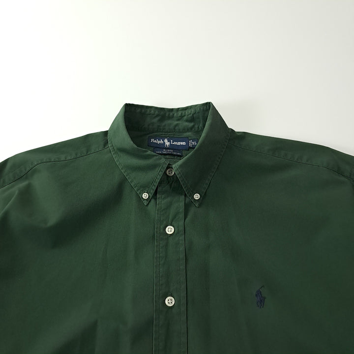 [SOLD OUT] CK274 XL 폴로 90s 홍콩판 블레이크핏 포레스트 그린 셔츠 남방