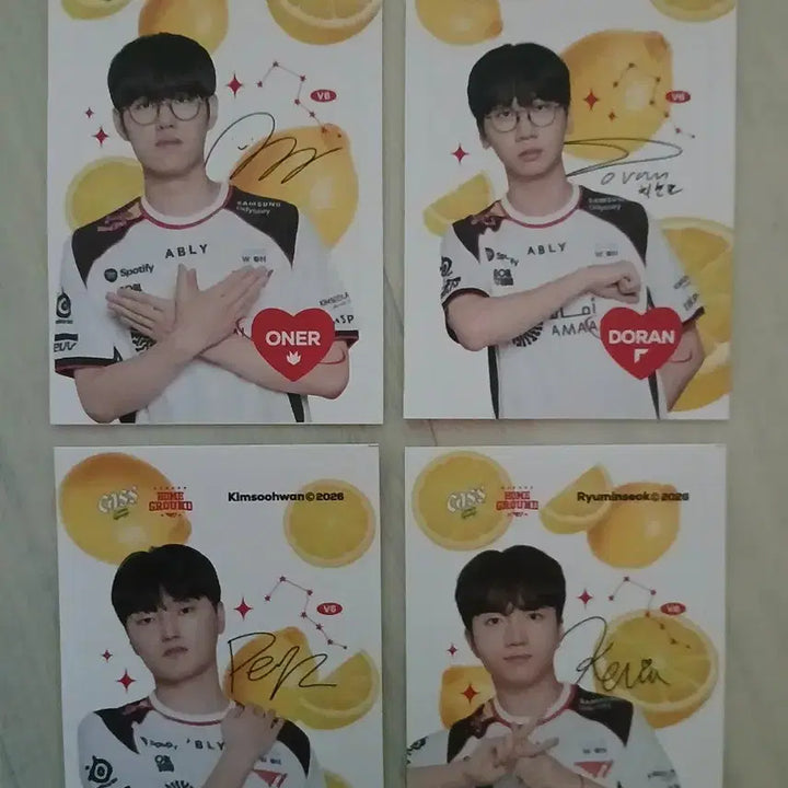 [BUNJANG] T1 Players Sticker Set / 카스 T1 도란 오너 페이즈 케리아 스티커