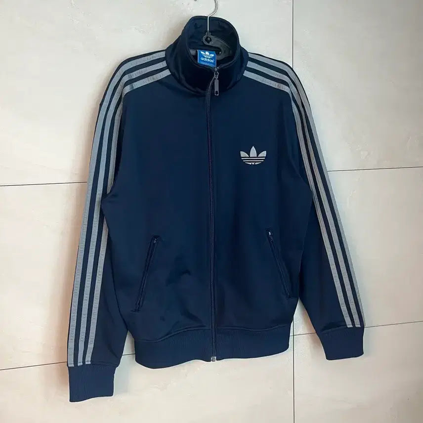 [BUNJANG] Adidas Firebird Navy/Gray Track Jacket / [해외/S] 아디다스 구파이어버드 대장 져지 네이비/그레이 라인