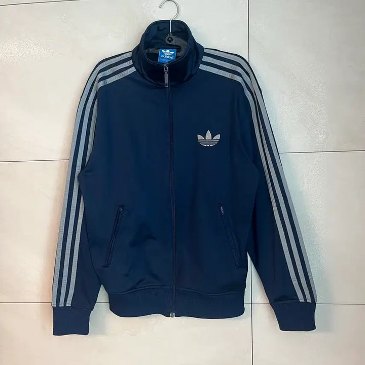 [BUNJANG] Adidas Firebird Navy/Gray Track Jacket / [해외/S] 아디다스 구파이어버드 대장 져지 네이비/그레이 라인