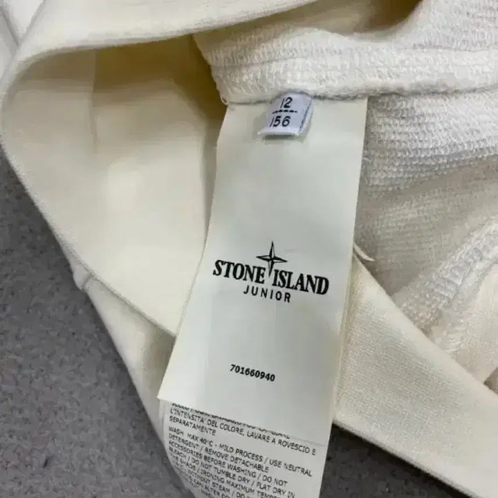 [BUNJANG] Stone Island White Hooded Zip-up / 스톤아일랜드 화이트 후드집업
