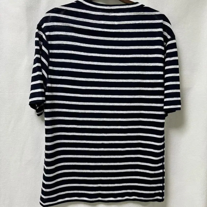 [BUNJANG] Drakes Stripe Linen T-Shirt / Drakes 스트라이프 반팔 티셔츠 40