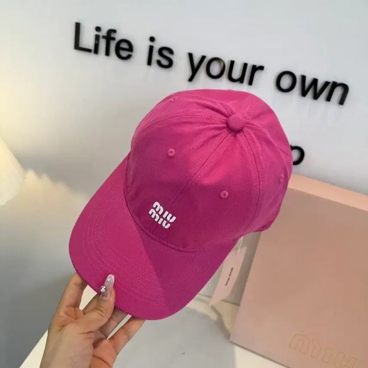 [SOLD OUT] 미우미우 핑크 볼캡 모자