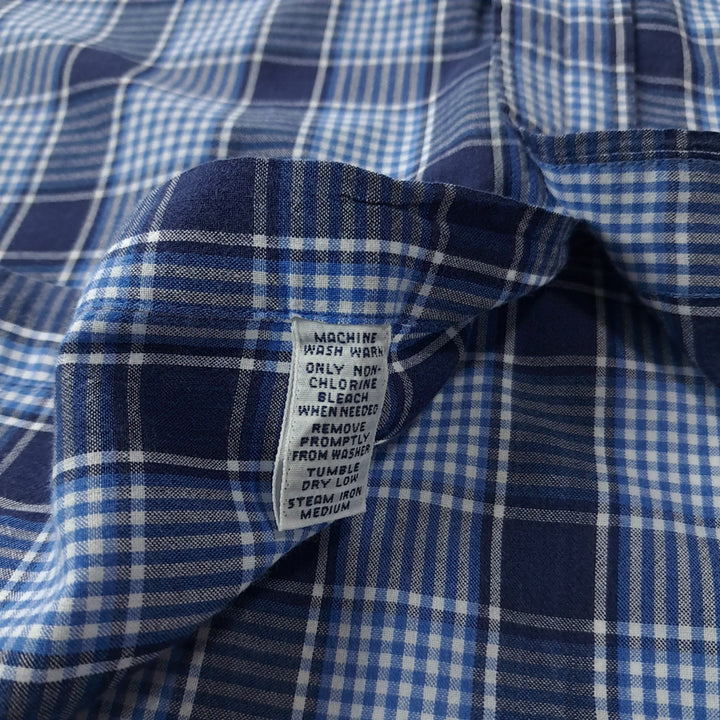 [BUNJANG] Polo Ralph Lauren Blake Classic Check Shirt / CK275 L 폴로 90s 인도판 클래식 체크 로얄네이비 셔츠 남방