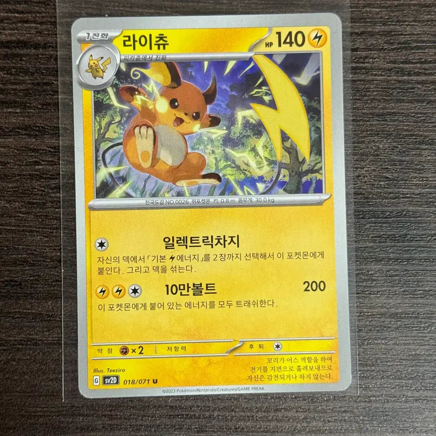 [BUNJANG] Pokemon Raichu SV2D Card / 포켓몬카드 라이츄 판매 5