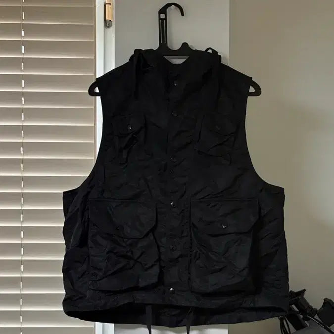[BUNJANG] Engineered Garments Field Vest (Nylon) M - Black / 엔지니어드 가먼츠 필드 베스트(나일론) M 블랙 색상