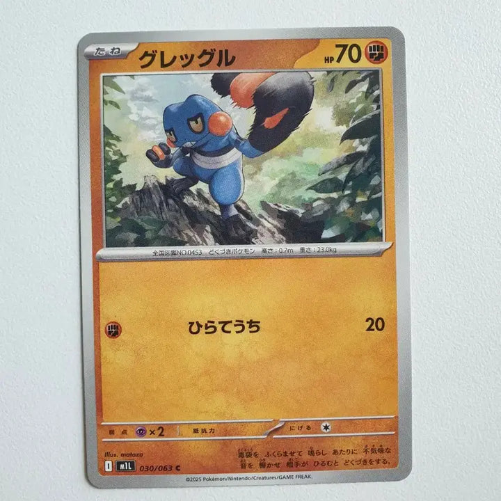 [BUNJANG] Pokemon Japanese Croagunk Card / 일판/삐딱구리 포켓몬카드