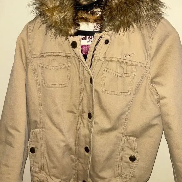 [BUNJANG] Hollister Fur Hooded Jumper / 홀리스터  퍼 후드 점퍼