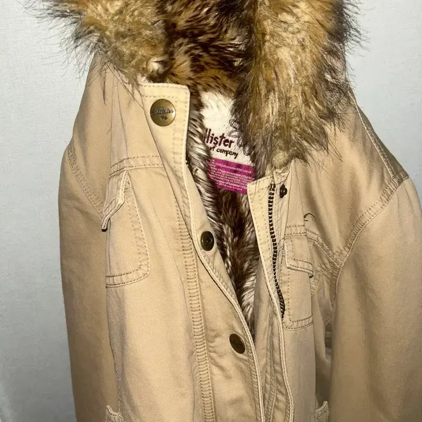 [BUNJANG] Hollister Fur Hooded Jumper / 홀리스터  퍼 후드 점퍼