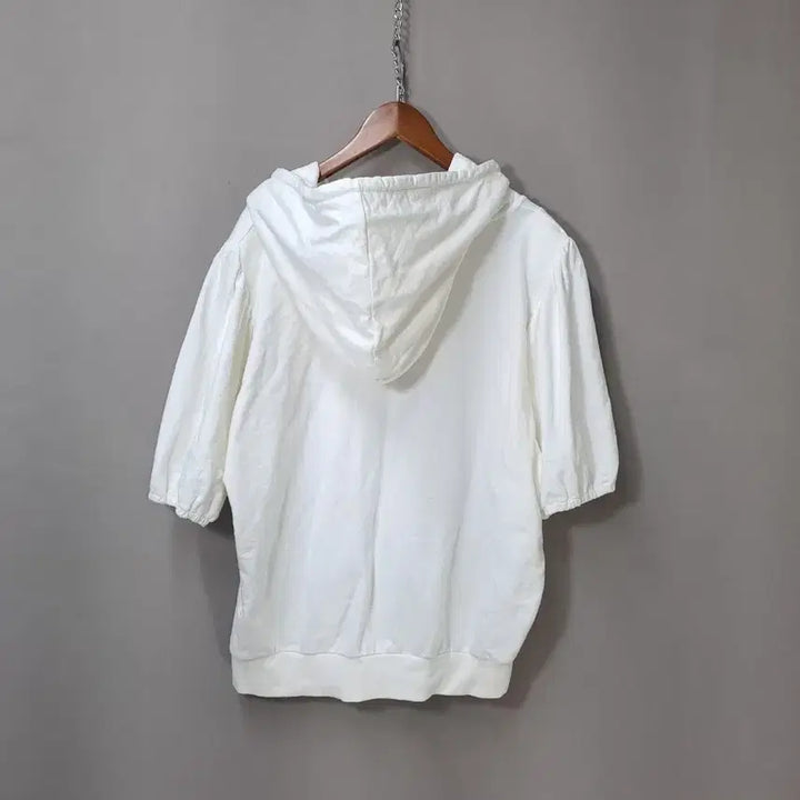 [SOLD OUT] 난닝9 펑키소매 화이트 면 후드티