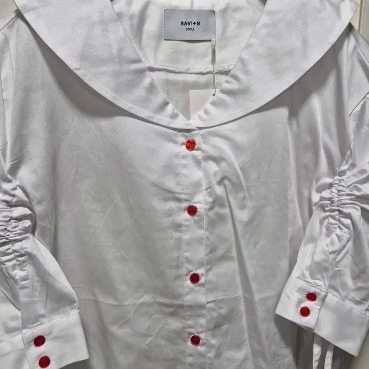[BUNJANG] RAVI+N White Sailor Blouse / (타임세일)(새상품)RAVI+N 화이트 세일러 블라우스