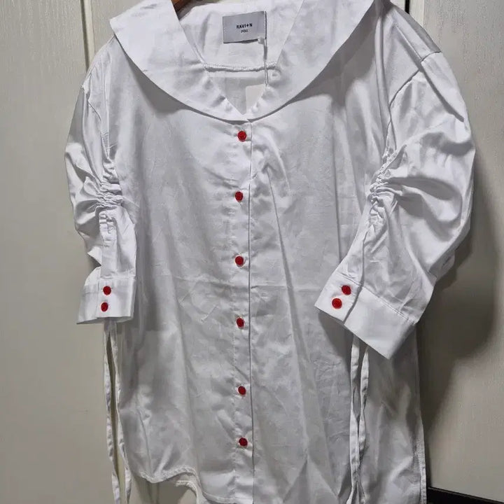 [BUNJANG] RAVI+N White Sailor Blouse / (타임세일)(새상품)RAVI+N 화이트 세일러 블라우스